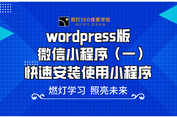 wordpress版微信小程序(一)快速安装使用小程序-金闪闪上海SEO博客