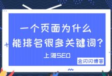 一个页面为什么能排名大量关键词?-金闪闪上海SEO博客